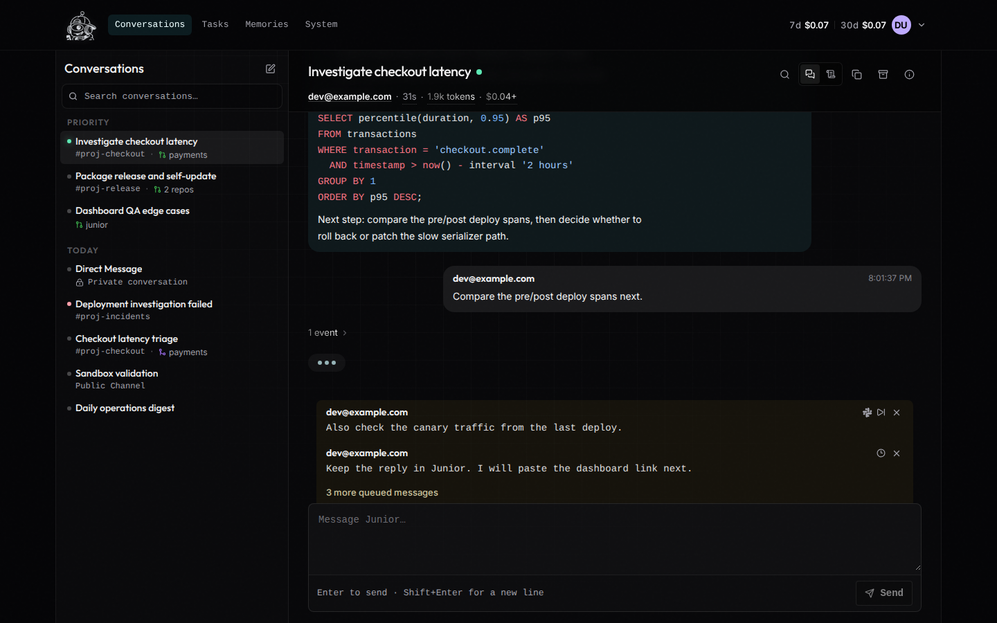 Conversation detail · desktop