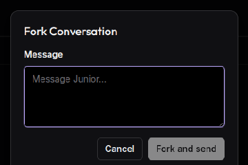 Conversation Fork Dialog · Mobile