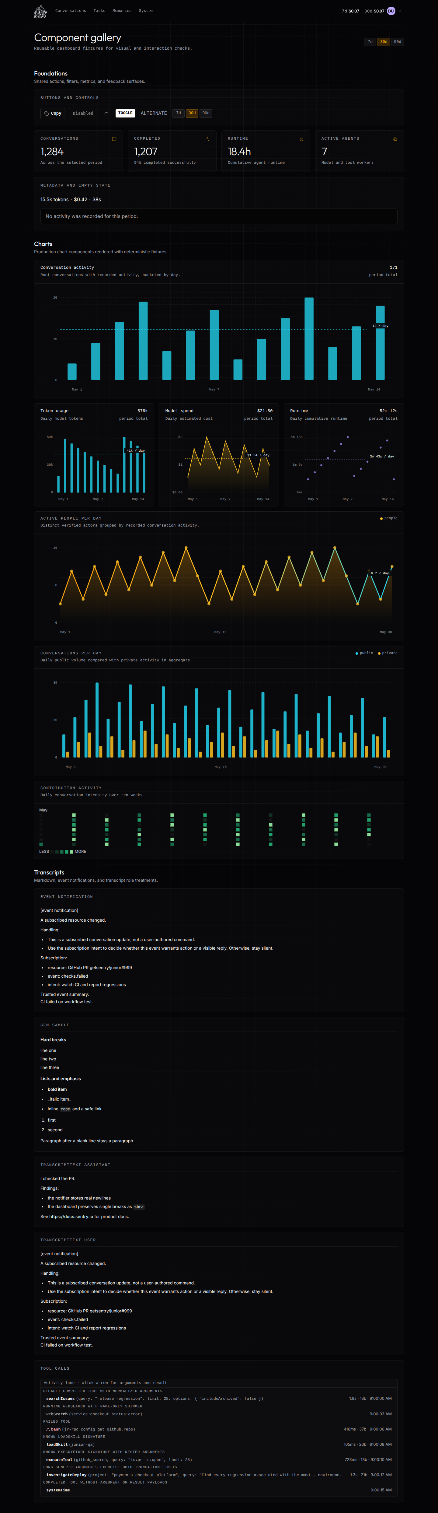 Component gallery · desktop