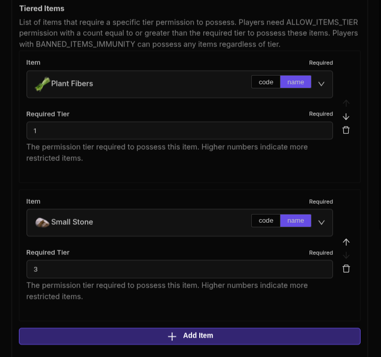 Permission Role Configuration