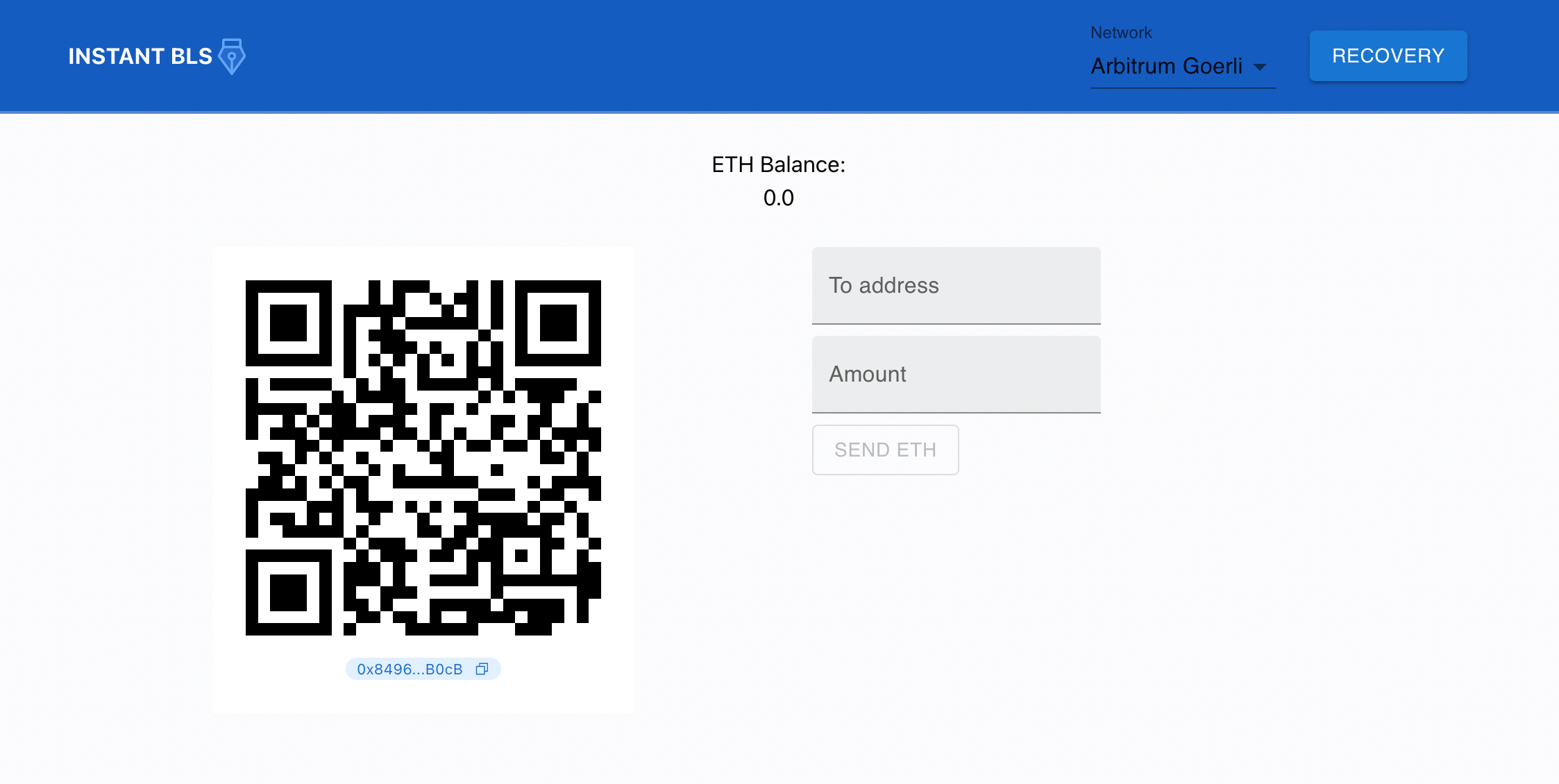 Instant BLS Wallet