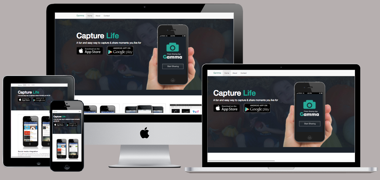 GitHub - getwebem/Bootstrap-gamma-app: App developer company landing ...