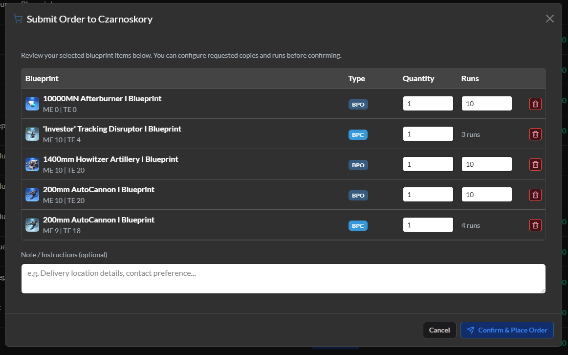 Image: orders
