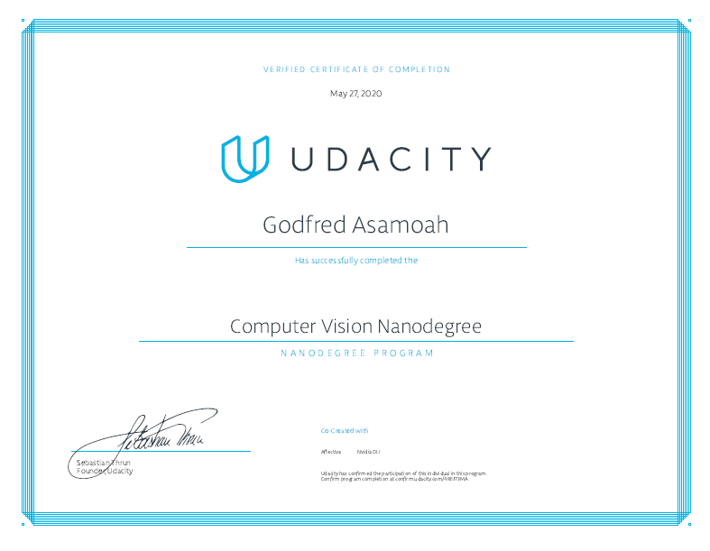 Nanodegree Certificate