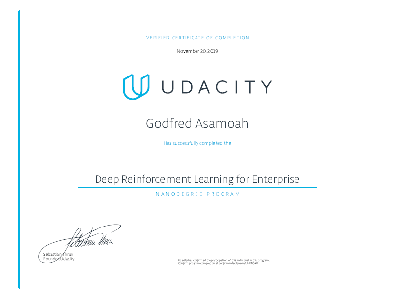 Nanodegree Certificate