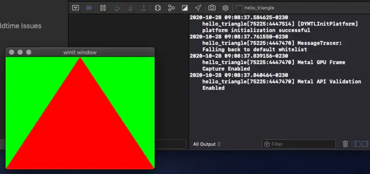 Xcode attached