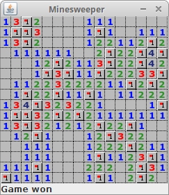 Minesweeper game screenshot