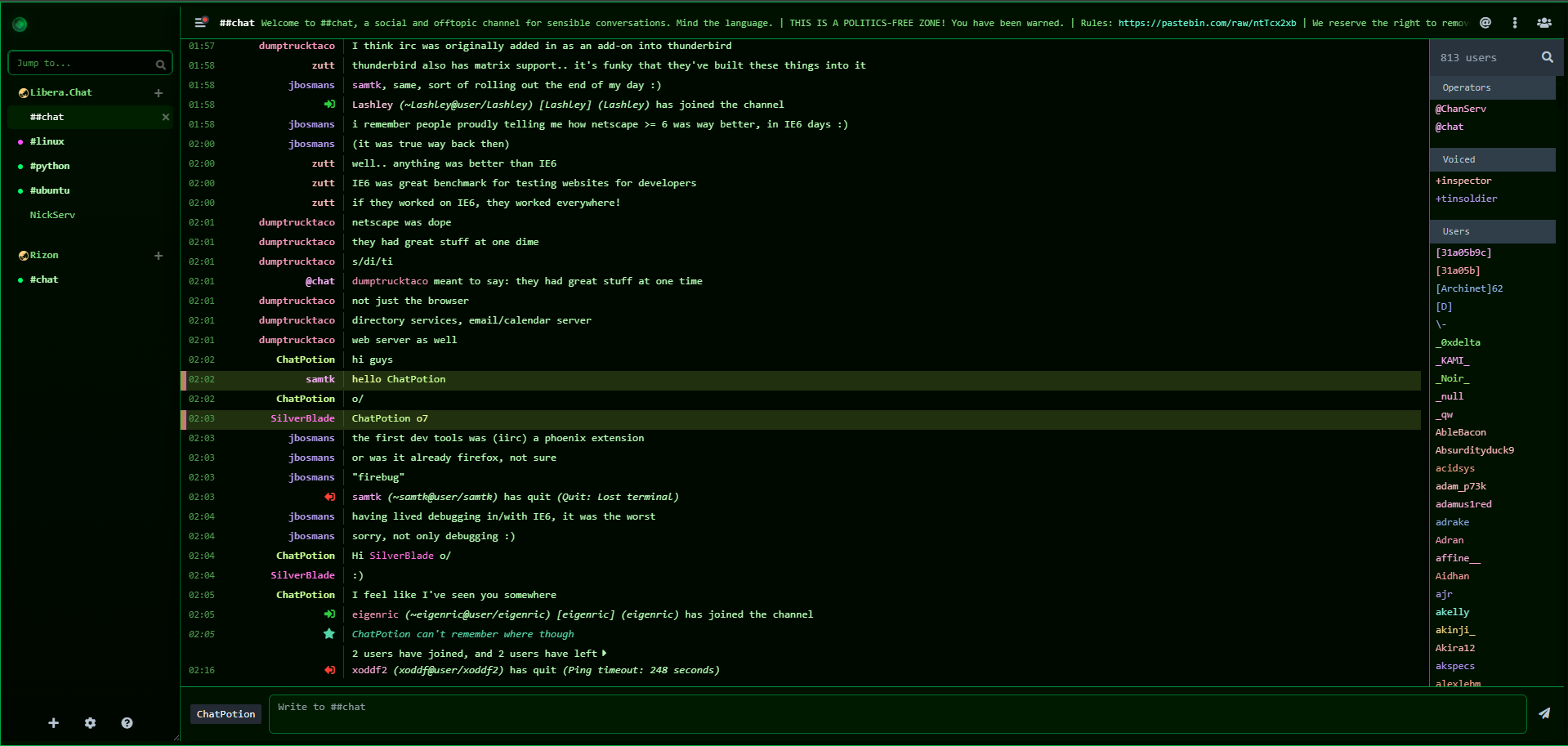 Matrix Terminal preview