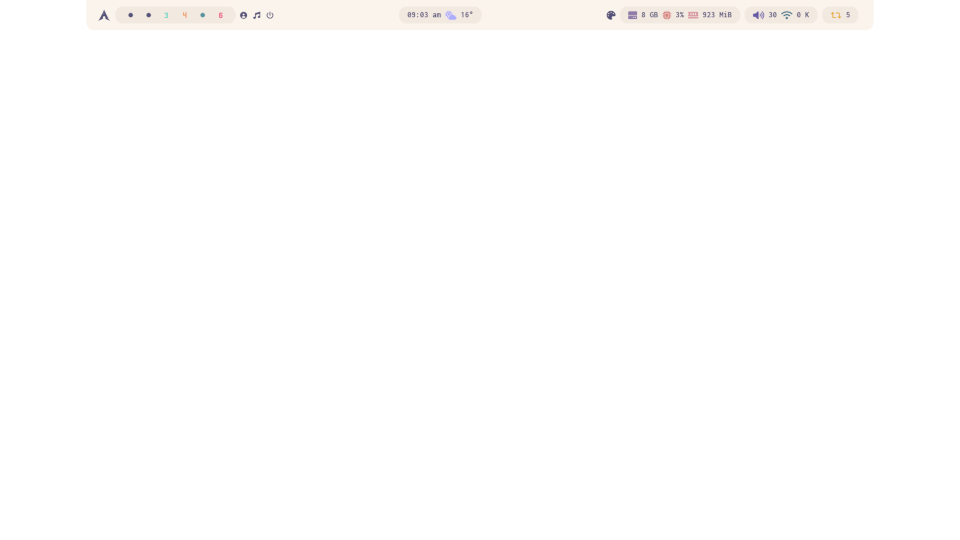gh0stzk Polybar layout preview