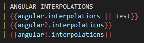 Angular Interpolations