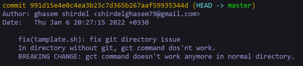 git log