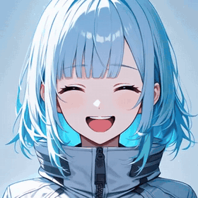 Haneul, the bundled starter avatar, cycling through happy / surprise / angry / downcast