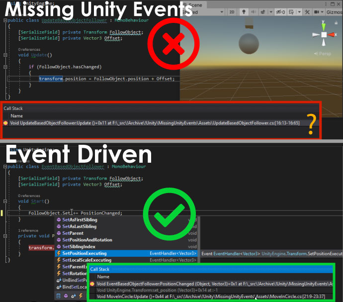 Missing Unity Events