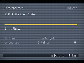 Single-game Scrape Complete