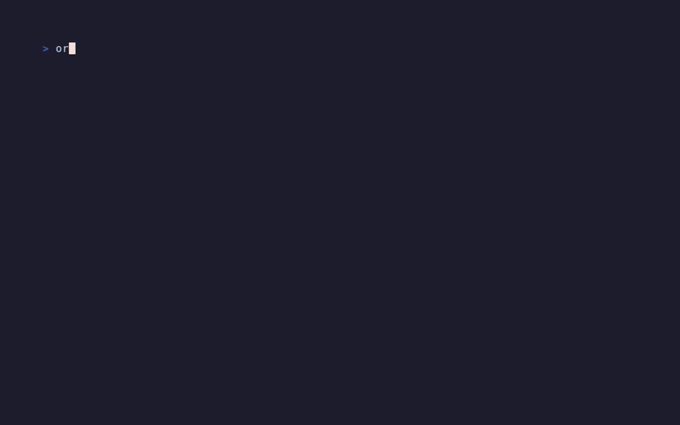 Orka CLI — interactive chat