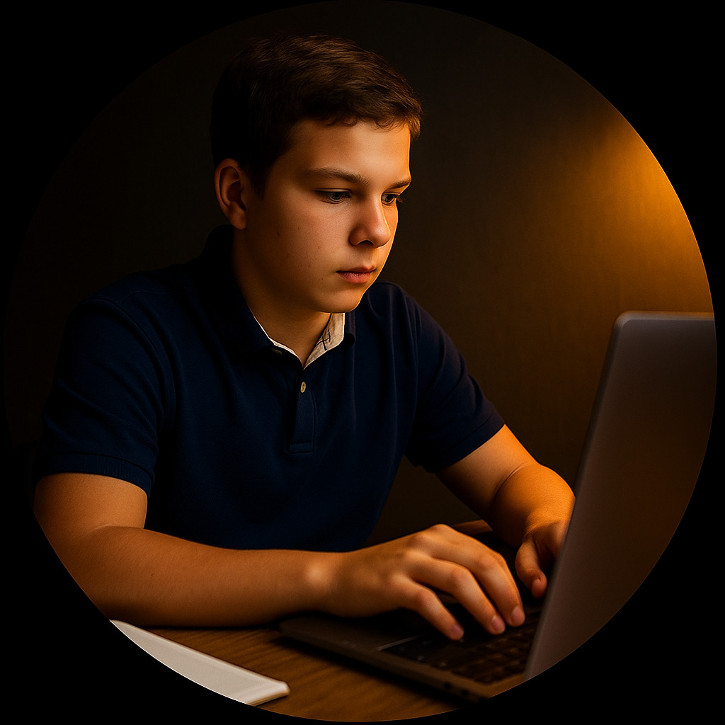 Gianluca con PC