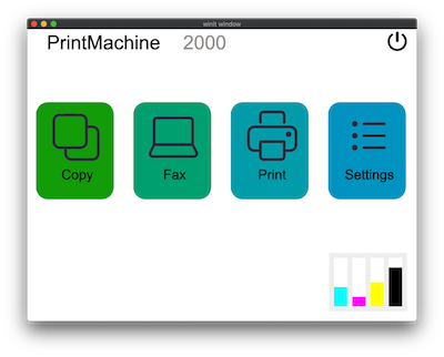 Screenshot of the Printer Demo