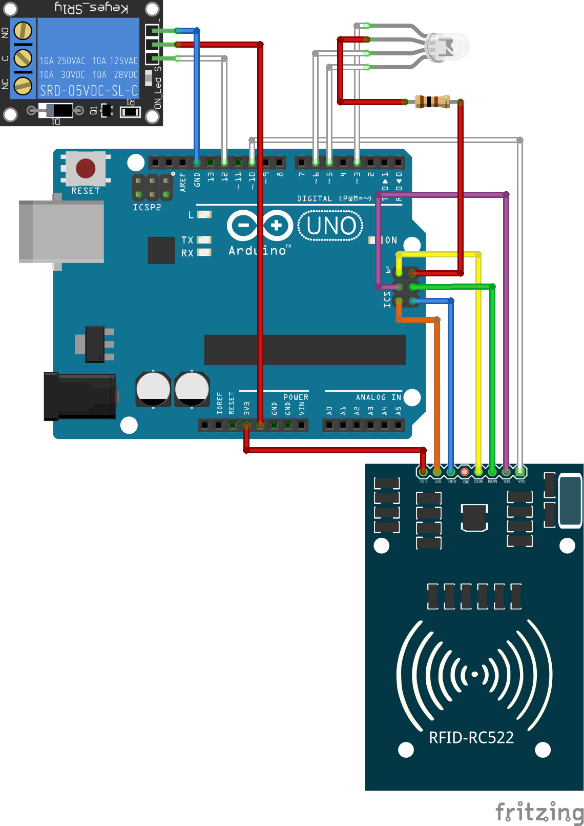 Fritzing circuit