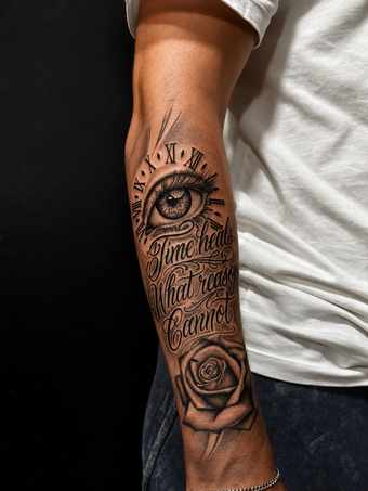 Finished tattoo created at Tattooland Canarias