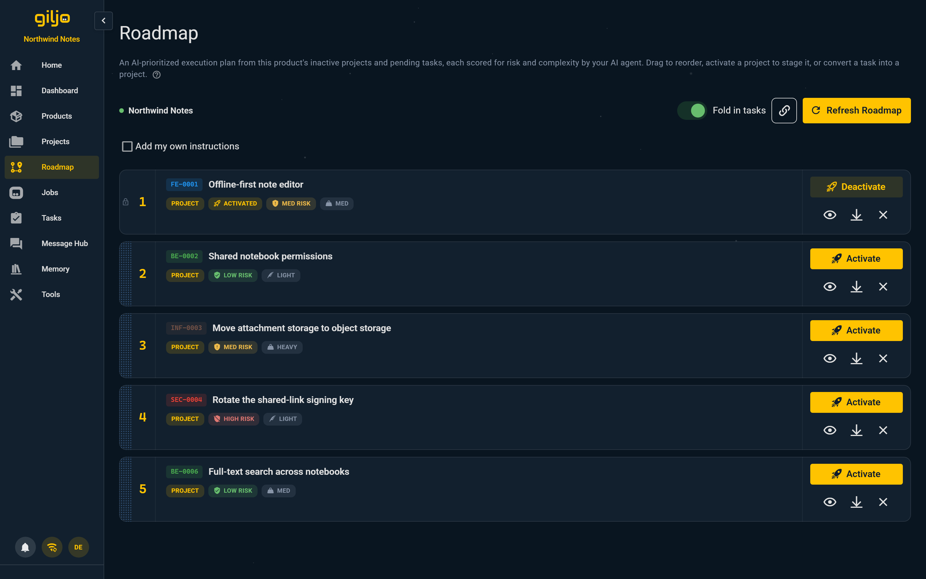 Roadmap