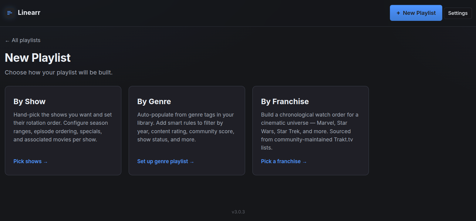 Show picker