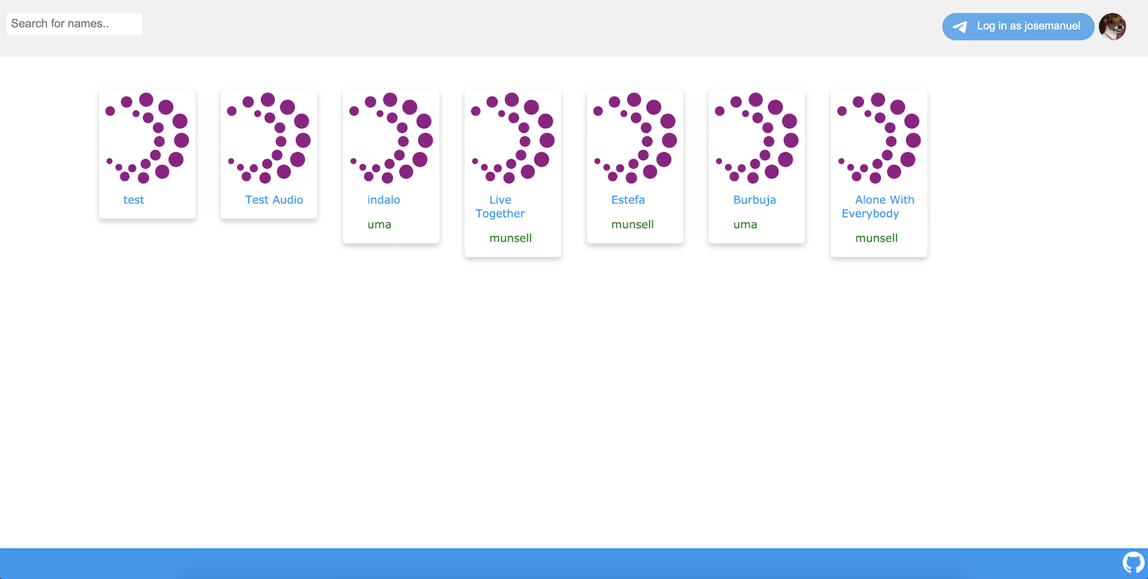 Home page screenshot