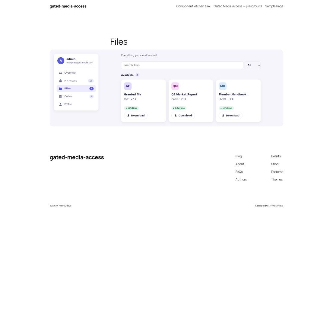 Files, after