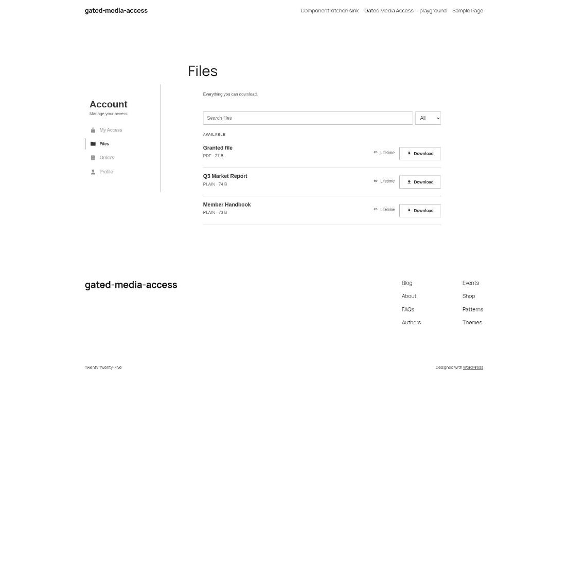Files, before