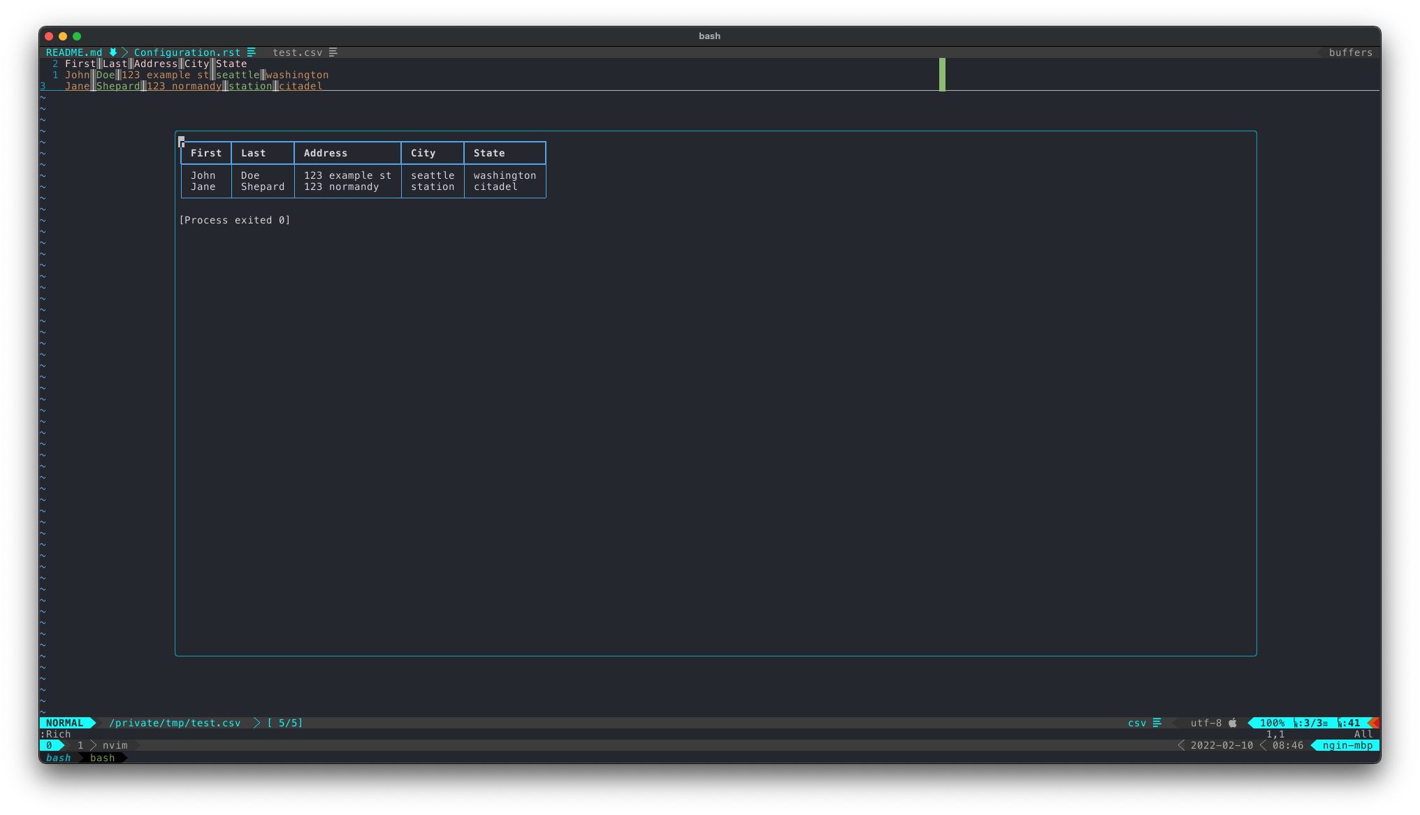 preview csv