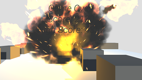 Explode when you hit an obstacle