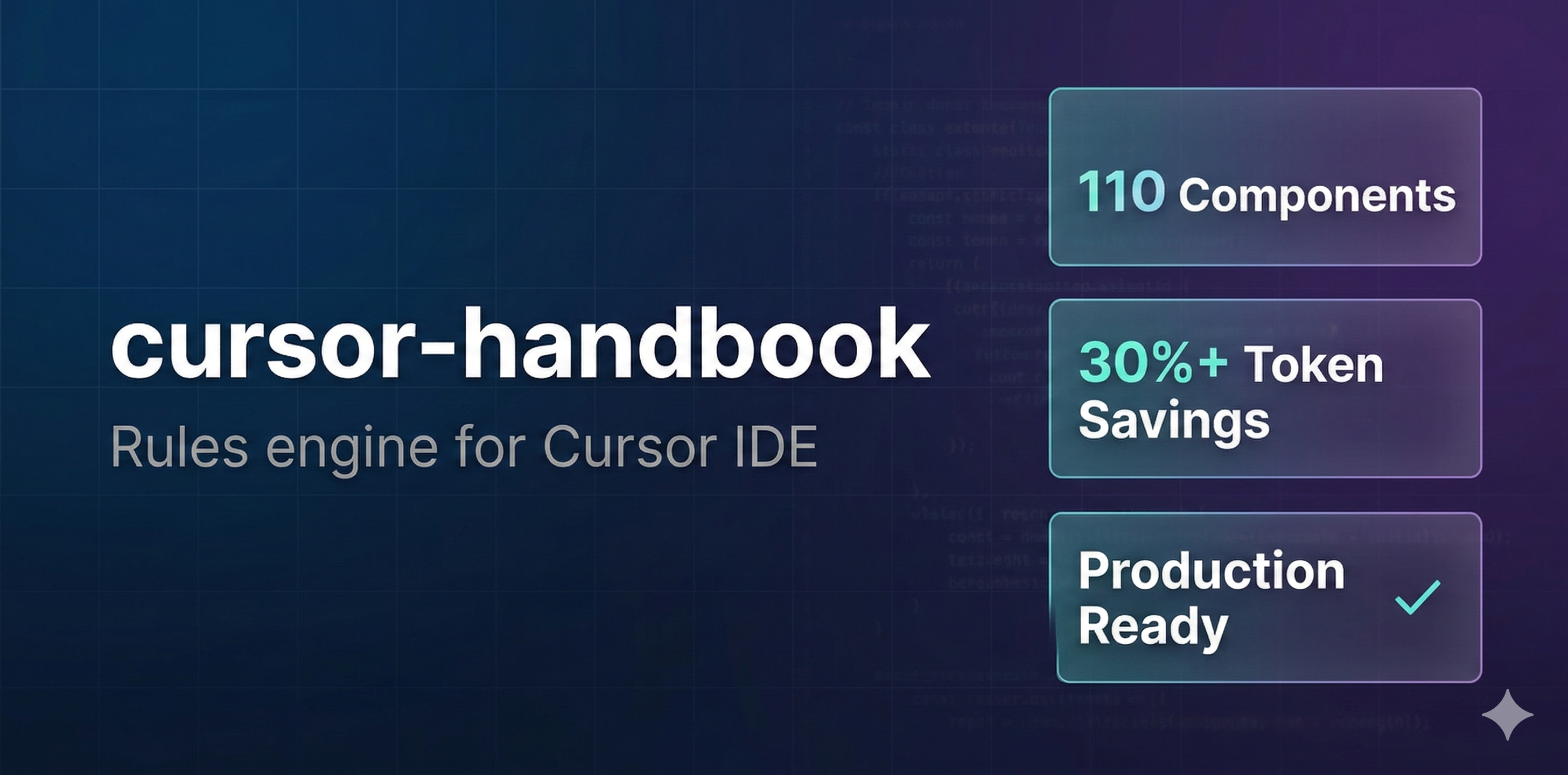 cursor-handbook — Rules engine for Cursor IDE