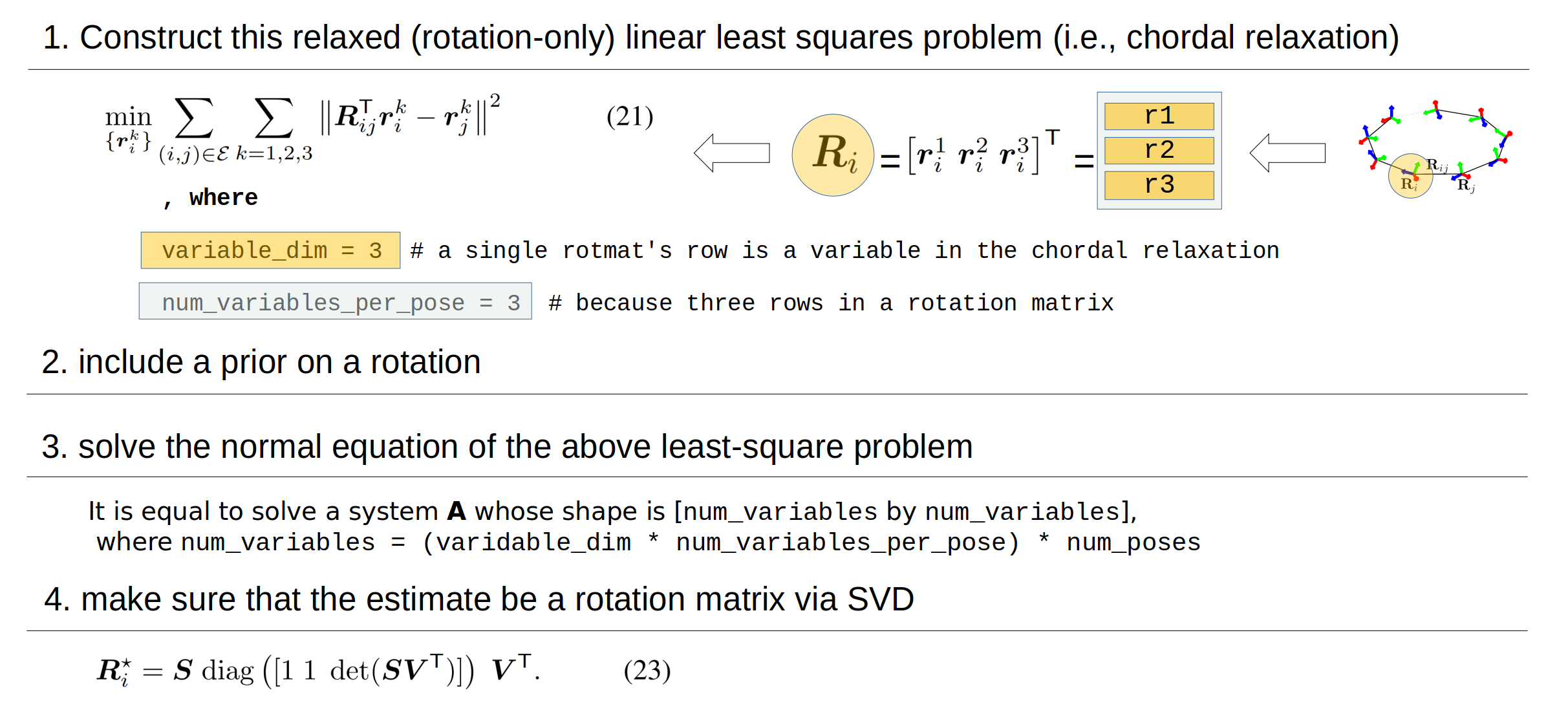 rotation initialization process