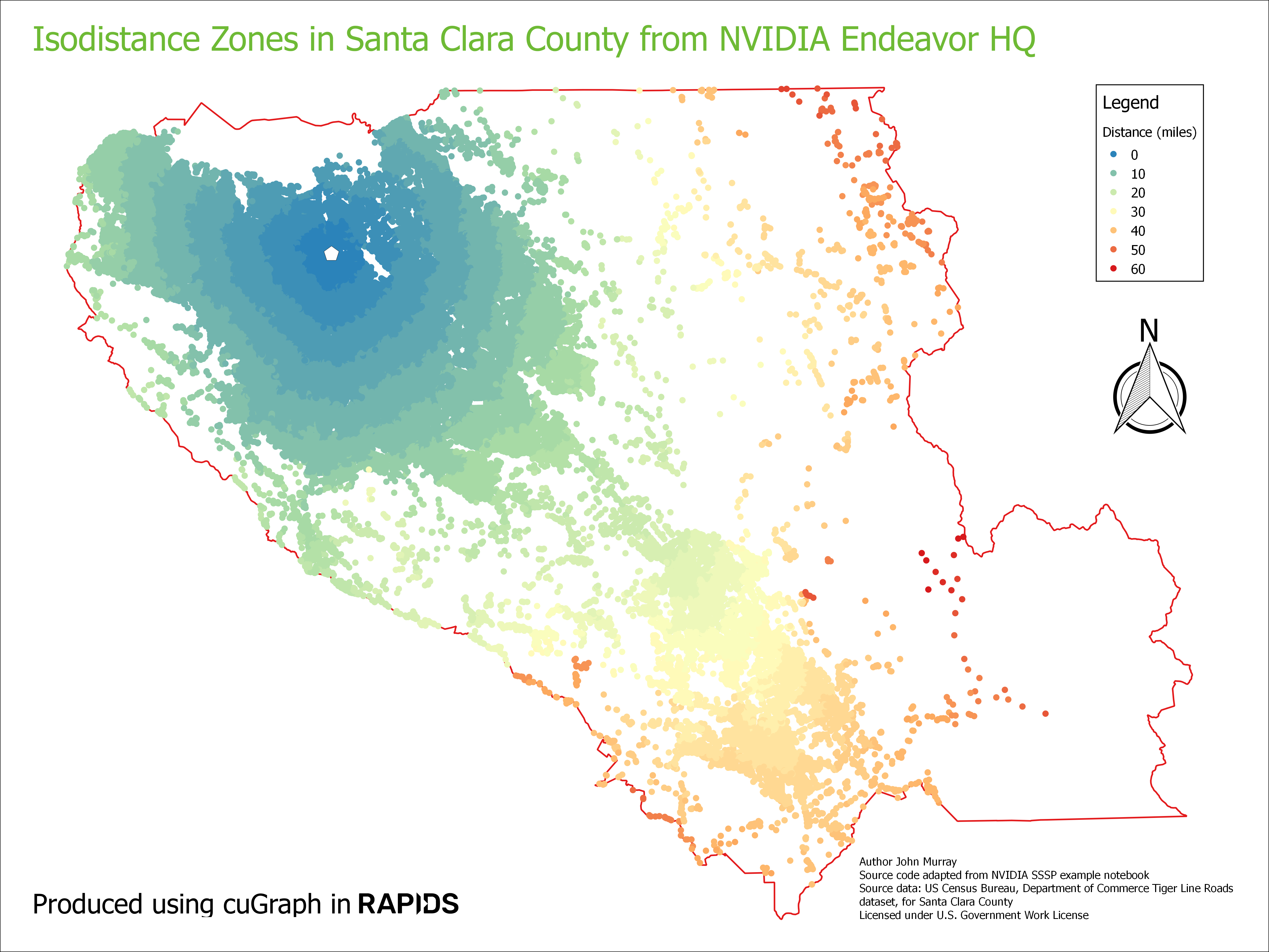 Santa Clara Isodistances