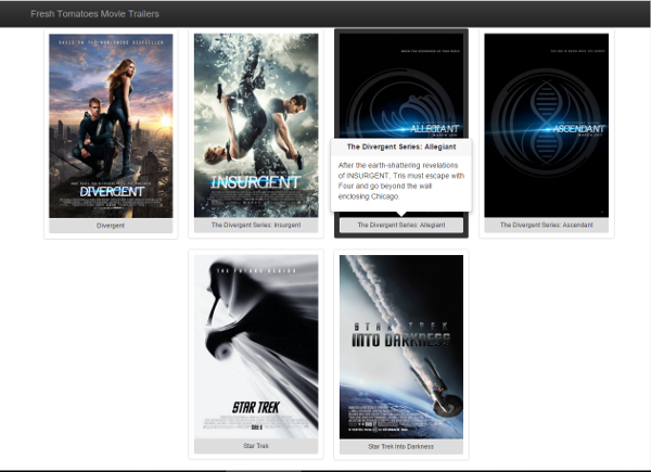 Movie Trailer Page example · GitHub