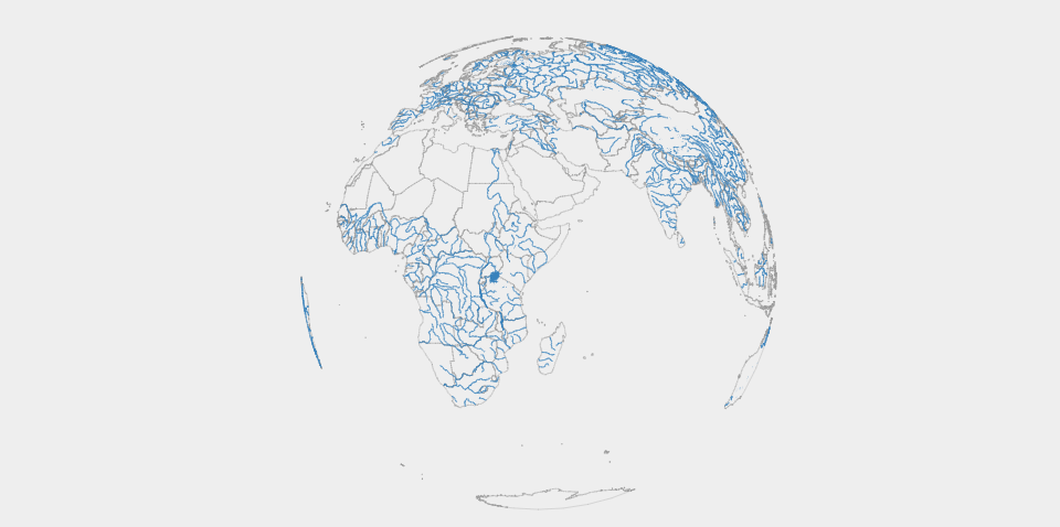 World map with rivers · GitHub