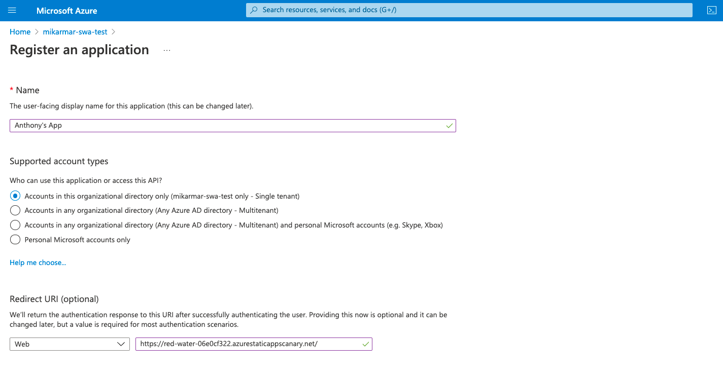 SWA roles source function testing · GitHub