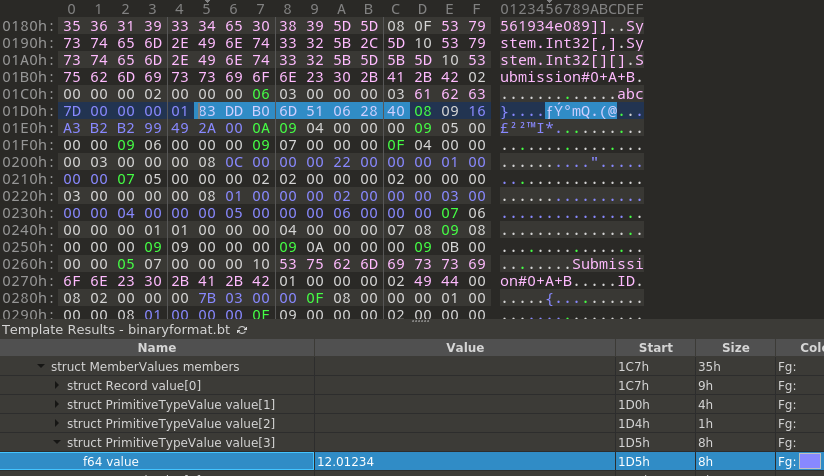 010 Editor Template for dotnet's Binary Format [MS-NRBF] · GitHub