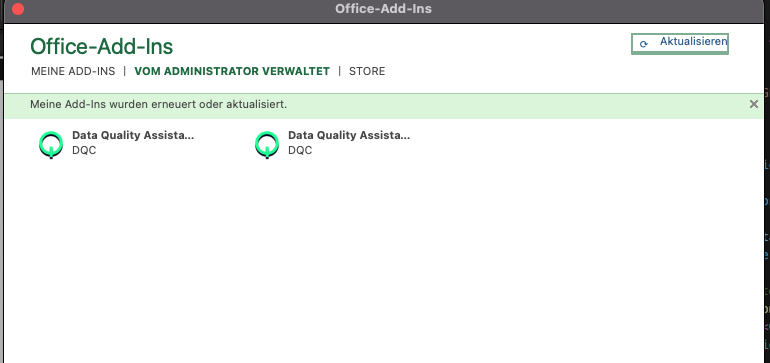 Problem with office add-in catalog connection