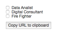 Filter values with checkboxes and URL parameters · GitHub