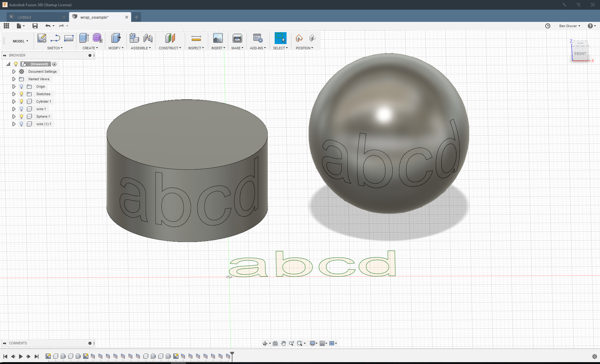 Fusion 360 API Example: wrap sketch around surface · GitHub