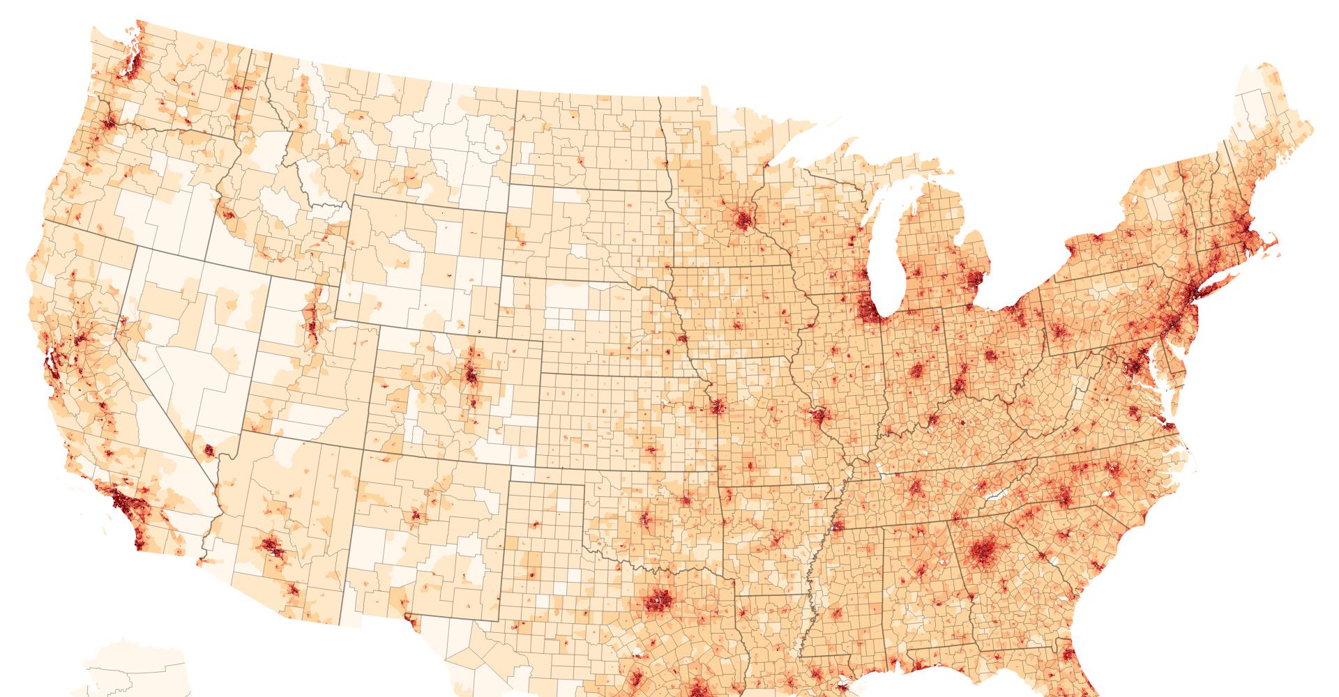 us map population density 2019