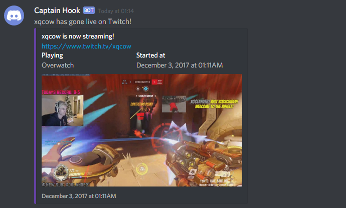 How to make an automatic "stream's live" notification for your Discord