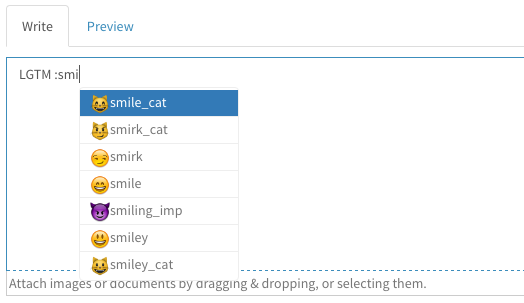 Completion Emoji in textarea