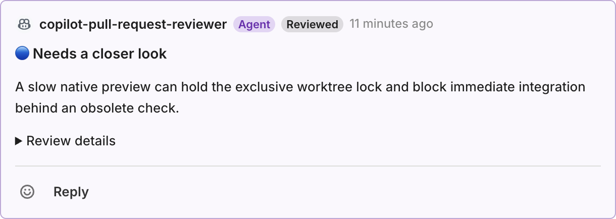 Purple Agent badge and tinted card