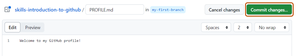 screenshot for adding the profile.md file