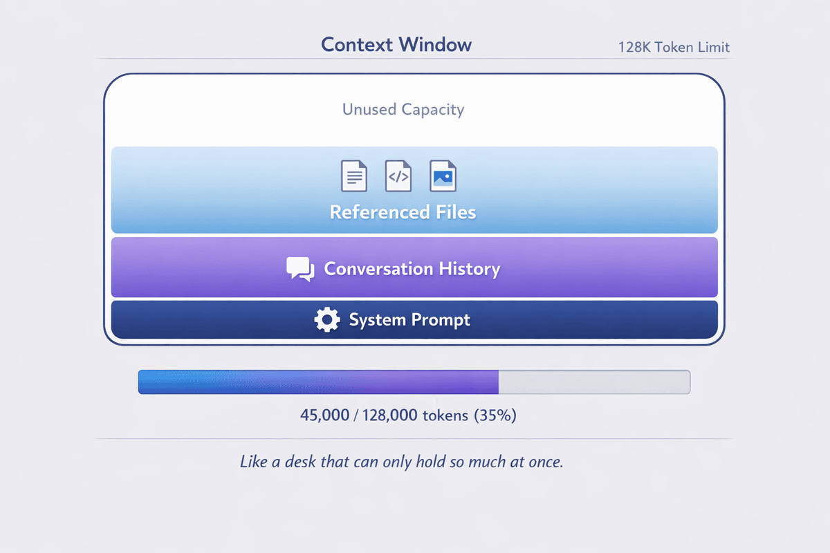 コンテキストウィンドウの概念図