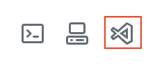 VS Code icon in web UX