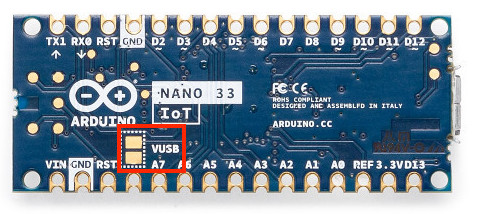 How to solder VUSB jumper on Arduino Nano 33 IoT