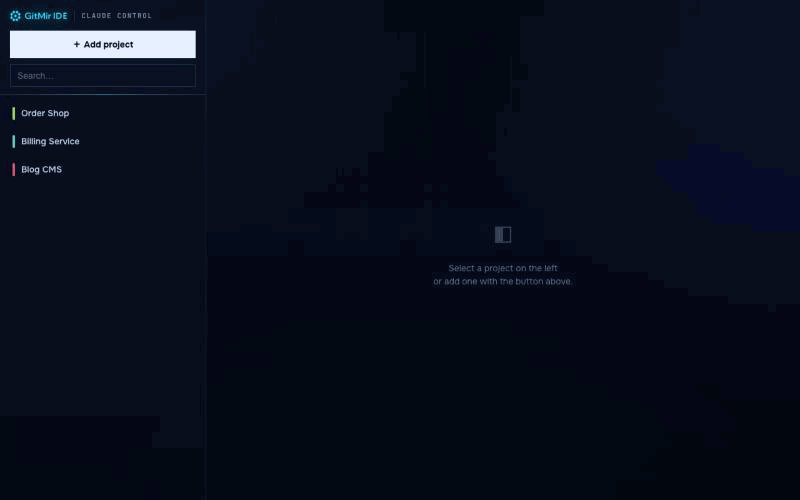 GITMIR Claude Control — demo