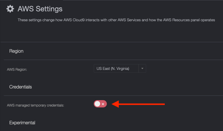 cloud9-disable-temp-creds